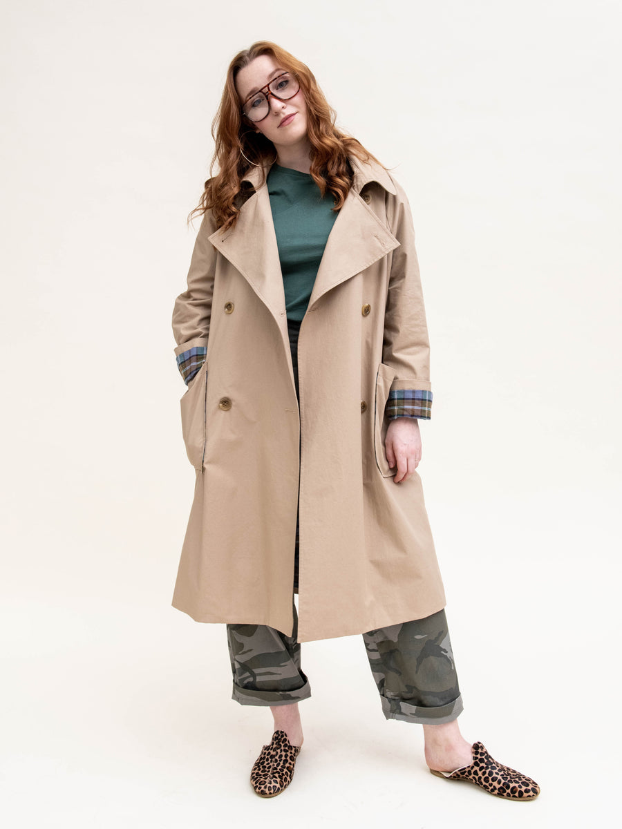 Flannel-Lined Trench Coat – Heather Harlan