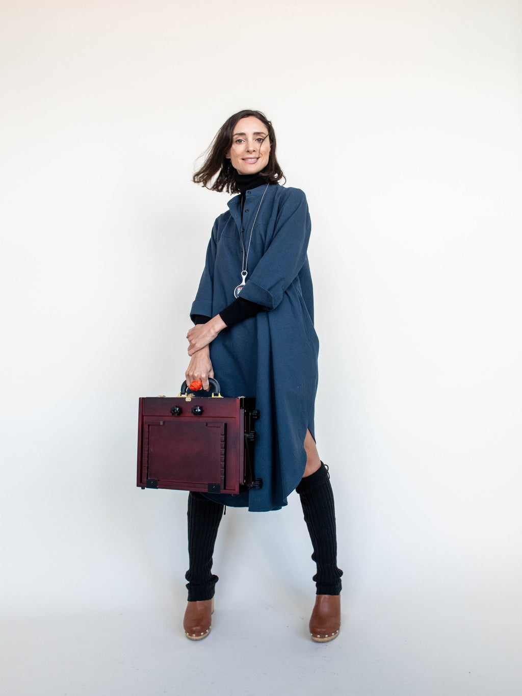 Long Shirt/Dress in Indigo