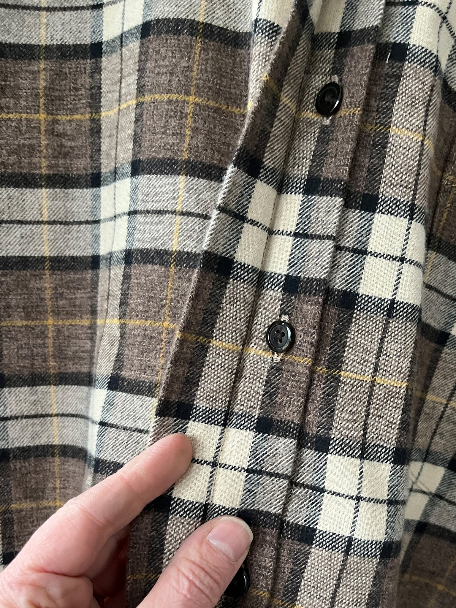 Cropped Flannel in Logger's Plaid