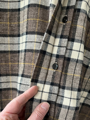 Cropped Flannel in Logger's Plaid