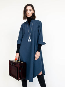 Long Shirt/Dress in Indigo