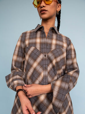 Bias Shirtdress in Highland Tartan