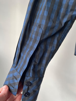 Waisted Shirt in Gingham Taffeta