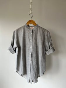 Gauze Stripe Swing Shirt