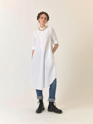 Long white t shirt dress outlet
